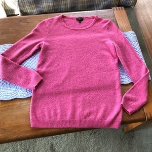 Talbots Petite Deep Pink Pure Cashmere Sweater🌹